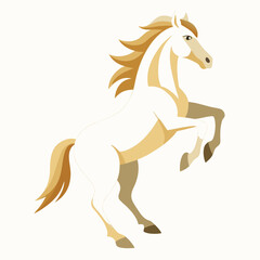 running horse vector illustration
