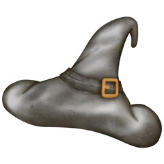 Happy Halloween set with Kawaii ghost, pumpkins, bat and decoration carnival elements. Mystical magical collection clip art. Trendy modern hand drawn.