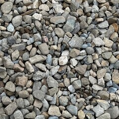 close up view of background texture of stone wall, beach with rocks