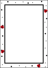 Ladybugs picture frame 7 X 5