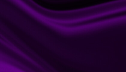 Elegant deep purple silk fabric with smooth folds and luxury textile background