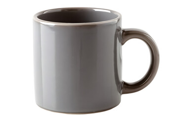 metal mug isolated on white