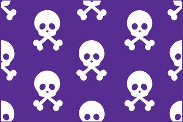 Halloween Seamless Pattern Vector Set in Traditional Holiday Colors