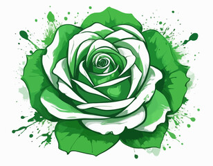 Beautiful color Rose logo vector, attractive style 