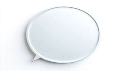 A minimalist 3d illustration showing a speech bubble gradually decreasing in size until it disappears. Symbolizing diminishing voice or platform. Clean background.