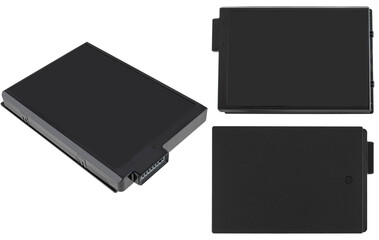Laptop battery, laptop spare part, on a white background in isolation