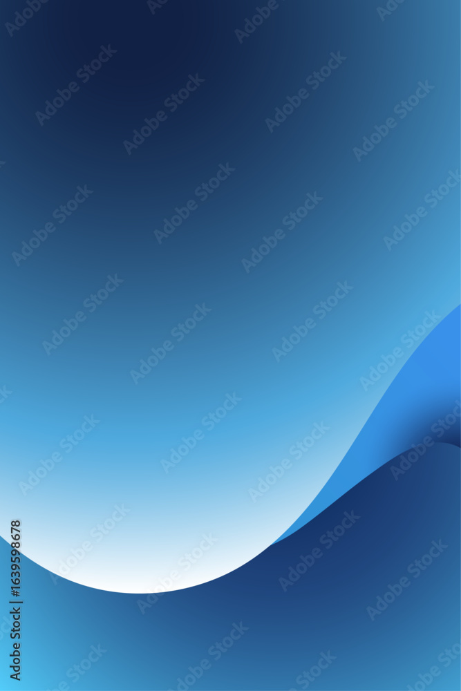 Poster abstract blue background dark curve layered and overlap vector illustration.