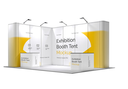 Exhibition Booth Tent  Mockup