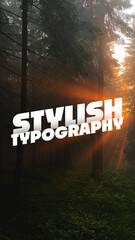Vertical Text Animation Template