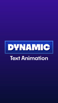 Vertical Text Animation Template