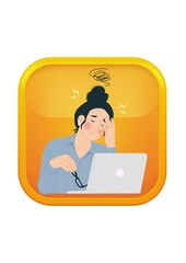 a woman who is tired and weary with work