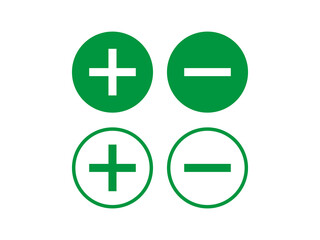 Obraz premium plus minus button icon