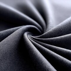 Heavy Wool Melton Fabric in Deep Charcoal