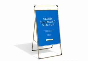 Stand Signboard Mockup