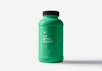 Supplement Bottle Mockup