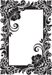 frame with floral ornament