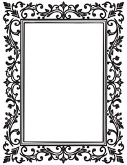 decorative frame with floral ornament
