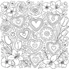 christmas, christmas tree, pattern, flower, vector, floral, design, seamless, vintage, illustration, ornament, decoration, art, wallpaper, nature, decor, texture, element, flowers, mandala, leaf, retr