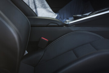 Interior of a Car Showing Comfortable Seating and Modern Console Layout