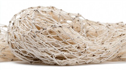 Obraz premium Professional Fishing Net Isolated on White Background for Product Displays and Designs