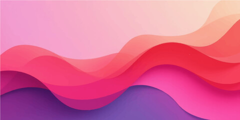 Abstract pink vector background with waves, colorful design and smooth texture
