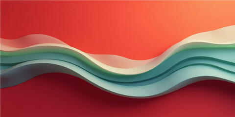 Abstract colorful wave background with flowing curves and vibrant vector design elements