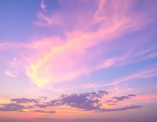 Obraz premium A breathtaking sunset paints the sky with vibrant hues of orange, pink, and purple, casting a warm glow over silhouetted trees and tranquil waters.