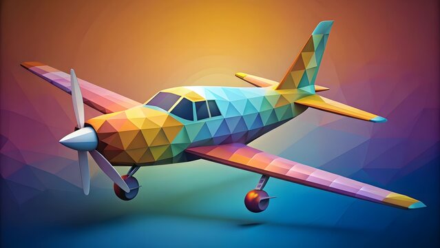 Low-poly Propeller Airplane