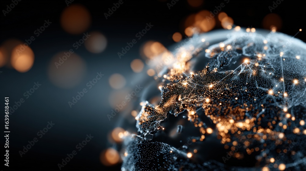Poster Global Connectivity Network Visualization with Bokeh Lights: Data Transmission, Communication Infrastructure and Technology