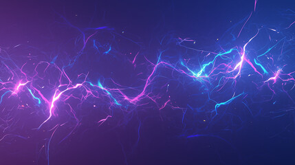 Fototapeta na wymiar プラズマ放電や、稲妻をイメージした抽象的な背景2