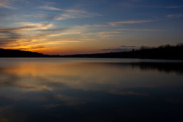 sunset, sky, water, sea, sunrise, lake, sun, landscape, nature, clouds, ocean, reflection, cloud, horizon, 