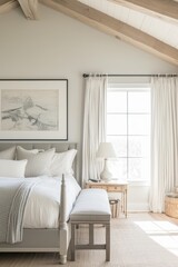 Winds Breath Bedroom White Walls Minimalist Serene Interior