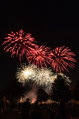 Feuerwerk bei den Pyro Games 2025 Magdeburg