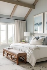 Winds Breath Bedroom White Walls Minimalist Serene Interior