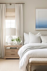 Winds Breath Bedroom White Walls Minimalist Serene Interior