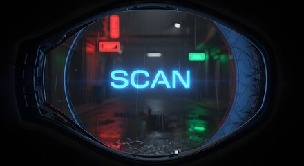 Cyberpunk Scanner Interface