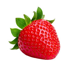 Strawberry isolated on a transparent background; PNG