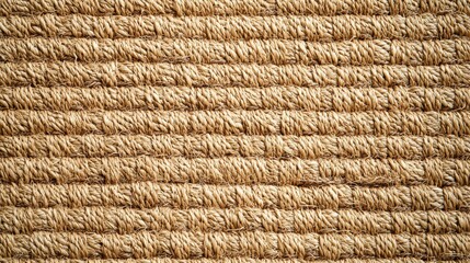 Tan sisal background natural fiber texture warm beige brown colorations seamless weaving pattern overhead photography 90 degree angle eco-friendly backdrop