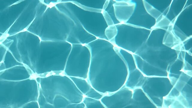blue water background in swimming pool, wave lines in pool waters pattern background