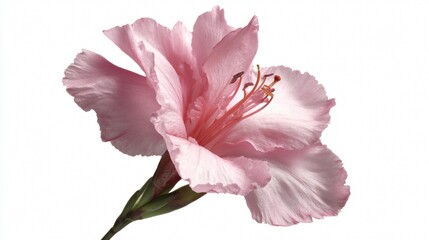 Naklejka premium Elegance of Pink Flower: Isolated Beauty in Bloom