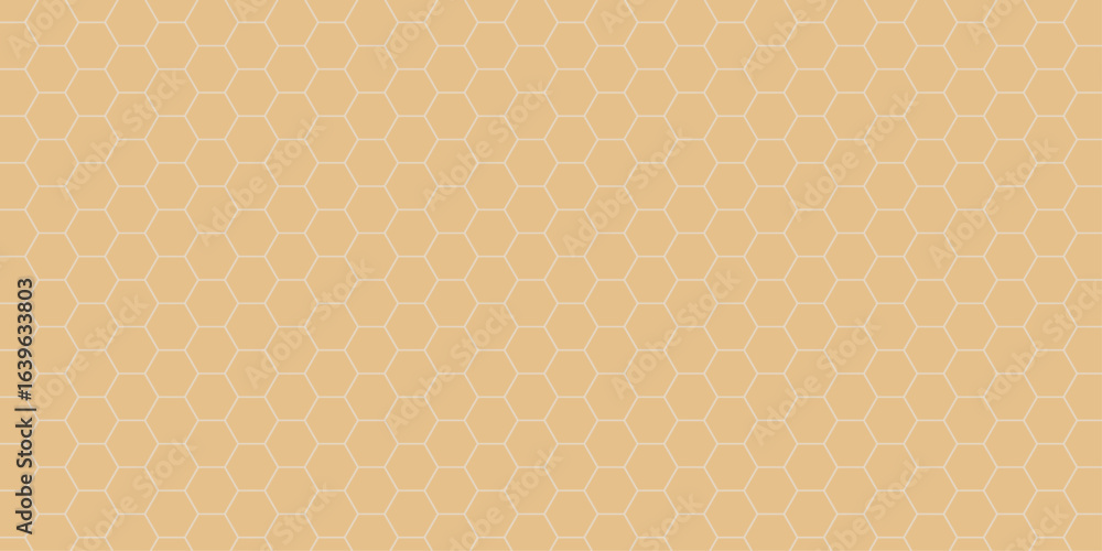 Poster seamless pattern with honeycomb vector illustration. hexagon pattern. seamless texture of honeycomb.