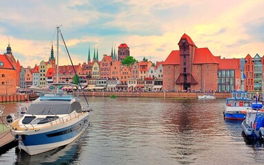 view of the new old town of gdansk