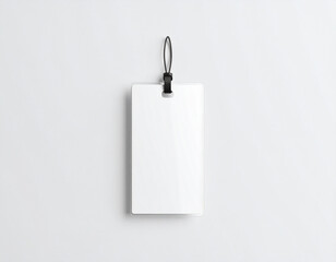Label tag mock up isolated on white background