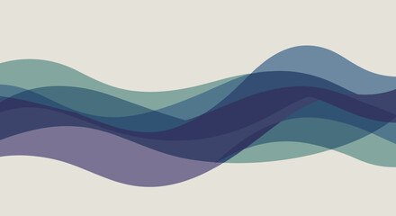 Fototapeta premium Dynamic abstract waves digital art modern design creative space aesthetic perspective. Vector illustration