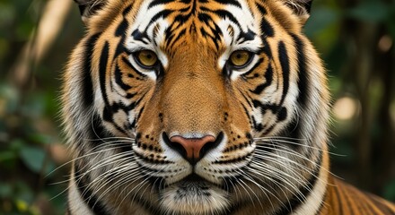 Fototapeta premium Close-up Portrait of a Majestic Tiger