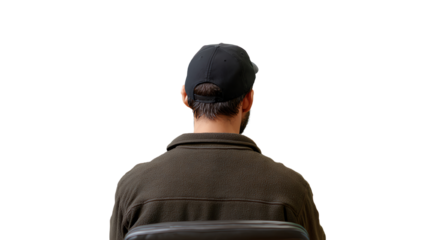 A contemplative man sits quietly, reflecting in a moment of solitude. A simple yet powerful scene of introspection and calm.