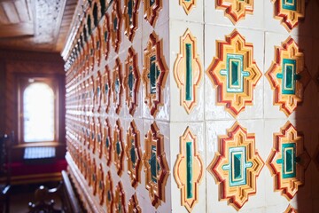 Ceramic tiles on the stove