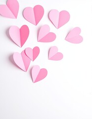 A colorful DIY Valentine heart craft featuring vibrant paper hearts, scissors, glue, and decorative elements like glitter and ribbons, perfect for kids.