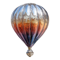 Silver Transparent Hot Air Balloon with Reflection
