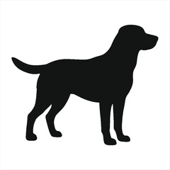 Dog Silhouette Vector Illustration